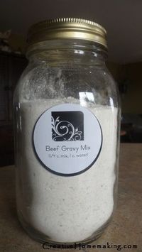 This homemade beef gravy mix is easy to make and easy on the budget.