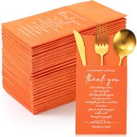 PRICES MAY VARY. Packaged Content: we want to ensure that you have everything you need for your special day; Hence, our package includes 100 pieces of rehearsal dinner napkins, you can choose your favorite color among sage green, haze blue, black, terracotta and white to purchase, enough to cater for a large crowd Right Sizing for Many Event: our thank you disposable napkins for wedding, when unfolded, measure about 15.75 x 15.75 inch/ 40 x 40 cm, a size that's just ideal for any event; When fol