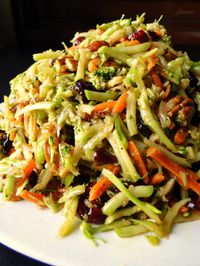 I love slaw! Great thing to prepare a whole lot of and just have for a side dish during the week to grt your dose of raw leafy green veggies!  Of course abstaining from mayo is the key to a nice healthy slaw ;)