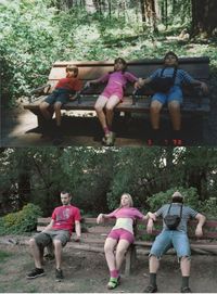 Siblings Meticulously Re-Create Twelve Childhood Photos to Make a Calendar For Their Parents