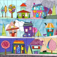 Its the Wonky Houses Quilt A Long Start... I hope you're all ready to have loads of fun!