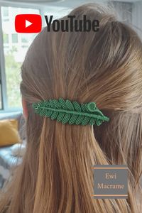 DIY Macrame fern leaf, Video tutorial from EwiMacrame YouTube channel