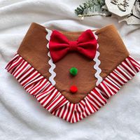 Gingerbread W/Ruffles Dog bandana