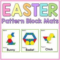 These NO PREP hands-on St. Easter pattern block mats are a great activity for practicing tracing and fine motor skills in April!!This fun Easter tangram center is perfect for preschool, pre-K, kindergarten, and homeschool classroom!!**Leave a review for TPT credit**