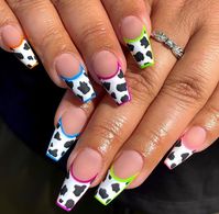 Cow print nails are super cute and trendy so check out this post full of the most insanely cute cow print nail ideas