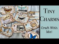 (14) Tiny Charms for Junk Journals, Collage Tags. Craft with me With Anna at Pink Monarch Prints - YouTube