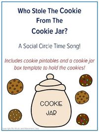 Turn the classic children's song, "Who Stole the Cookie from the Cookie Jar" into a fun, interactive song! This product includes cookie printables and a template for a three-dimensional Cookie Jar.Click HERE for an Ice Cream name song!