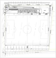 Professional Soccer Club Architecture Layout Plan in AutoCAD DWG File - Cadbull