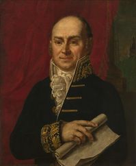 On February 9, 1825 a contingent election occurred since no Presidential candidate received a majority of electoral votes. John Quincy Adams was elected President. It was the second time a U.S. Presidential contingent election occurred. Image: John Quincy Adams portrait from 1815 via Wikimedia Commons, public domain