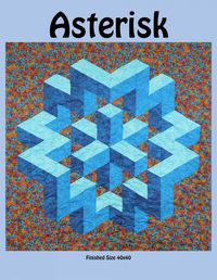 "The illusion of 3D created with vertical rows of equilateral triangles and no \"Y\" seams, Finished size: 40in x 40in Makes a great center panel for a larger quilt. For a larger quilt, just use larger triangles! Or, just add borders to make this a larger quilt! A 60-degree (equilateral) Triangle Ruler is a very handy tool to use on this project. If you don't have one, you can get it here: https://www.etsy.com/listing/874092337/60-degree-triangle-quilters-ruler-small?ref=shop_home_active_10 Plea