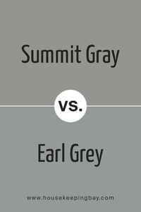 Summit Gray SW 7669 by Sherwin Williams and Earl Grey SW 7660 by Sherwin Williams are both unique colors that offer distinct shades of gray for various settings. Summit Gray is a darker, more profound shade, providing a strong presence in a room. It’s perfect for creating a comforting and cozy atmosphere, especially in spaces designed for relaxing or intimate gatherings. This color has a certain warmth to it, despite its deeper tone, making it versatile for many design styles.