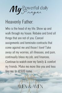 Print-ready prayer and editable in canva.