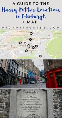 Harry Potter in Edinburgh: The Top Locations in Edinburgh   Tour Map