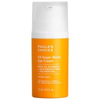 An eye cream that improves the look of dark circles and puffiness, and visibly firms with hyaluronic acid, peptides, and five percent vitamin C.Skin Type: Normal, Dry, Combination, and Oily Skincare Concerns: Loss of Firmness and Elasticity, Dark Circles, and PuffinessFormulation: CreamHighlighted Ingredients:- Vitamin C 5%: Brightens the look of under-eye dullness and smooths visible fine lines.- Zerumbone: Targets the root causes of visible under-eye discoloration​.- Peptides: Visibly firm aro