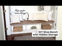 Shoe Bench Front with Hidden Storage at Back | Ana White