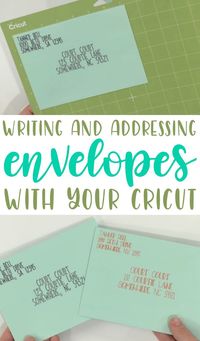 How to address your very own envelopes with your Cricut.