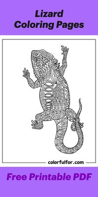 You will find 16 all-new Lizard coloring pages that are completely free to print and download. These free printable lizard coloring sheets combine learning and creativity in an exciting activity. Perfect for young reptile enthusiasts, our diverse collection features geckos, iguanas, and more. This kid’s craft isn’t just entertaining; it develops fine motor skills and sparks imagination. From simple outlines for toddlers to intricate designs for older kids, there’s something for everyone. These printables are ideal for rainy days, classroom projects, or quiet time at home. Grab your coloring tools and transform these black-and-white lizards into vibrant, personalized artwork.