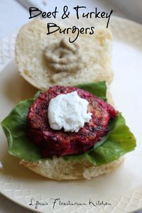 Beet & Turkey Sliders - Lydia's Flexitarian Kitchen