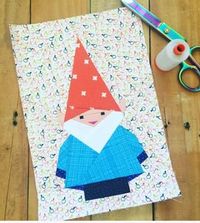 Mr Gnome Foundation Paper Piecing Pattern FPP