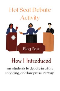 I was required to have an informal debate with my class this week. No one said it had to be serious! This is how I introduced my students to debate in a fun and engaging way, Debate | Fun Debates