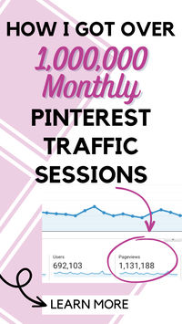 Have you been struggling to get eyes on your website? Reach 1 million+ monthly sessions with ease thanks to our new Live Masterclass! Learn how to use Pinterest for blogging, drive traffic with Pinterest marketing, and tap into an entirely untapped source of website views. Click here to signup for the free class! Learn how to get more blog traffic, more conversions, and make more money with these proven but easy Pinterest tips for bloggers and business owners.