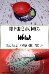 DIY Whisk- Teach your children the life skill of whisking the Montessori way!