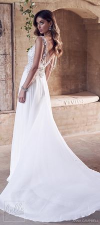 Anna Campbell 2019 Wedding Dresses - Wanderlust Bridal Collection | Vintage a-line bridal gown  with statement back | Sleeveless wedding gown  #weddingdress #weddingdresses #bridalgown #bridal #bridalgowns #weddinggown #bridetobe #weddings #bride #weddinginspiration #dreamdress #fashionista #weddingideas #bridalcollection #bridaldress #fashion #bellethemagazine #ido #dress