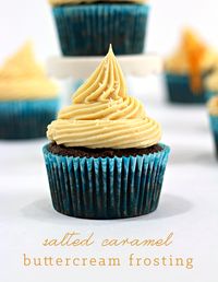 This is an amazing homemade salted caramel buttercream frosting, using homemade salted caramel! Super easy and so YUMMYYY!!