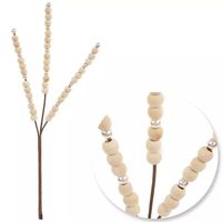 Natural & Gold Beaded Pick | Hobby Lobby | 5552310