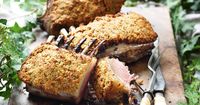 Parmesan-crusted lamb racks