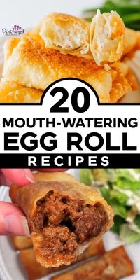 Who doesn't love egg rolls? With this list from Pint-sized Treasures, you can find all the crazy, unique, and classic egg roll recipes that are perfect for your lunches and dinners! They make great appetizers or side dishes and your kids will love them! Try out them right now!