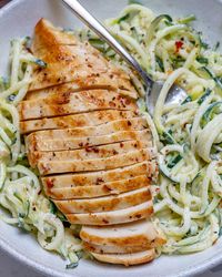 Easy Chicken Alfredo with Zoodles (Clean Eating & Anti-Inflammatory Recipe!) | Clean Food Crush