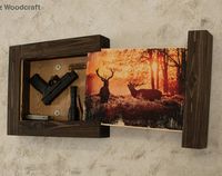 Concealed Gun Storage Art - Two Bucks, Gun Storage, Hidden Gun Storage, Hidden Gun Case