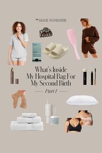 This is my second go-around at packing a hospital bag for birth and I feel like I have a pretty good handle of what you actually need. In all honesty, this list is very similar to the one I made for my first birth, I just added a few more things for baby other than an outfit!