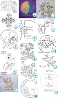 Free hand-embroidery patterns