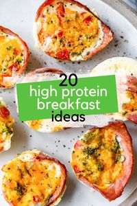 These 20 High Protein Breakfast Ideas are perfect for anyone looking to get their day started on the right foot. They're healthy, packed with flavor, and super easy to make.  #highprotein #breakfast #healthybreakfast #highproteinbreakfast #weightwatchersbreakfast