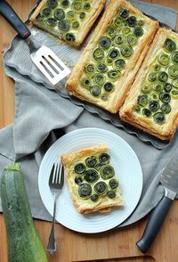 Zucchini Rosette Tart