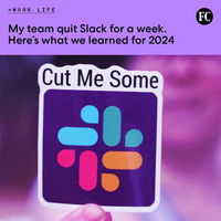 In June 2023, financial communications agency Water & Wall sent its millionth Slack message. Then for the week afterward, it stopped using Slack.⁠ "Sure, Slack made complete sense when we were in lockdown, but over time it had grown to feel our reason for typing more to each other had devolved into an excuse to type more to each other," wrote Water & Wall partner Matthew Kirdahy for Fast Company.⁠ Read what the digital detox taught Kirdahy's team going into 2024 at the link