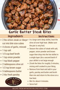 Garlic Butter Steak Bites