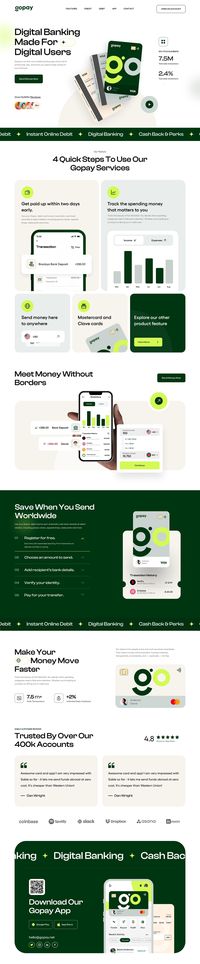 GoPay Online Banking Website :: Behance