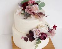 maroon wedding cake - Google Search