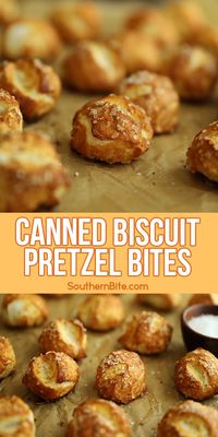 Canned Biscuit Pretzel Bites