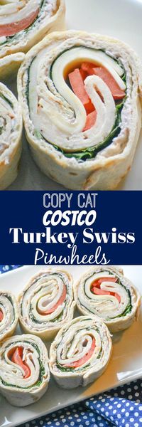 Copy Cat Costco Turkey Swiss Pinwheels