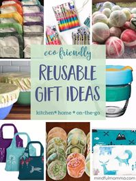 Eco Friendly, Reusable Gifts for kitchen, home and on-the-go.