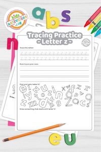 Free Letter Z Practice Worksheet: Trace it, Write it, Find it & Draw | Kids Activities Blog