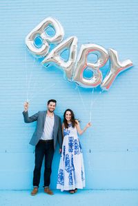 Baby Announcement / Gender Reveal with Balloons