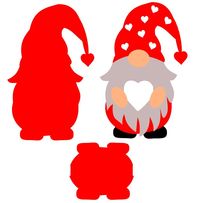 FREE Gnome Candy Holder SVG Craft, DIY, Free, SVG, PDF, Valentines, Day, Easy