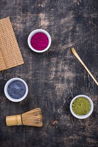 Green, blue and pink matcha powder by furmanphoto. Green, blue and pink matcha powder for cooking trendy drink #Sponsored #pink, #matcha, #Green, #blue