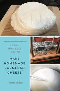 Follow these easy step by step instructions to learn how to make this easy homemade parmesan cheese recipe right in your own kitchen! #homemadeparmesancheeserecipe #cheesemaking #cheesemakingathome #cheesemakingrecipes #cheesemakingdiy