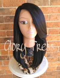 ON SALE // Kinky Straight Lace Front Wig Natural Yaki